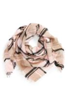 Women's David & Young Plaid Triangle Scarf