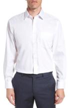 Men's Nordstrom Men's Shop Traditional Fit Non-iron Solid Dress Shirt - 32 - White