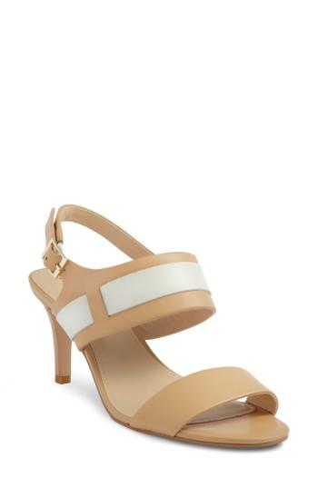 Women's Shoes Of Prey Strappy Slingback Sandal .5 B - Brown