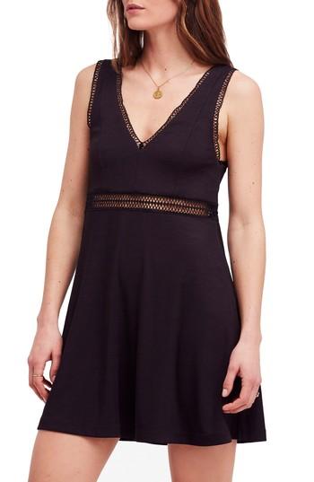 Women's Free People King Of My Heart Minidress - Black