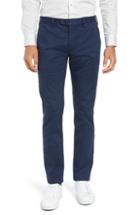 Men's Ted Baker London Nalloe Dot Print Slim Trousers R - Blue