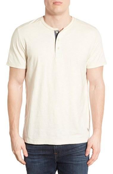 Men's Jeremiah 'abel' Short Sleeve Slub Cotton Henley