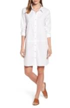 Women's Eileen Fisher Stretch Organic Cotton Shirtdress - White