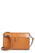 Lodis Audrey Under Lock & Key Vicky Convertible Leather Crossbody Bag - Brown