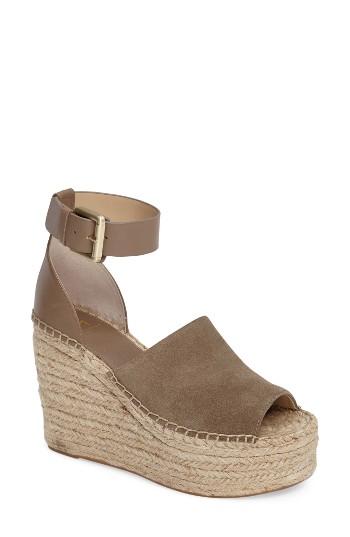 Women's Marc Fisher Ltd 'adalyn' Espadrille Wedge Sandal M - Green