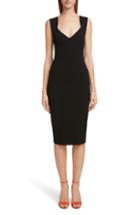Women's Victoria Beckham Sweetheart Neck Body-con Dress Us / 6 Uk - Black