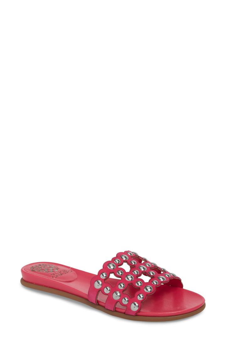 Women's Vince Camuto Ellanna Studded Slide Sandal M - Pink