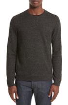 Men's A.p.c. Speckle Sweat Track Sweater, Size - Grey