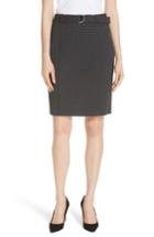 Women's Boss Vumano Dot Dessin Stretch Suit Skirt - Black