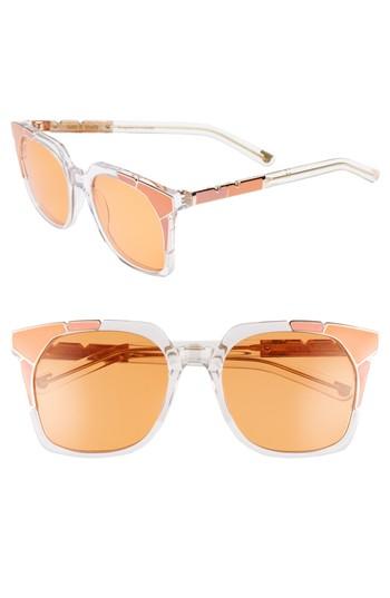 Women's Pared Tutti & Frutti 55mm Sunglasses - Salmon Orange/ Rose Gold