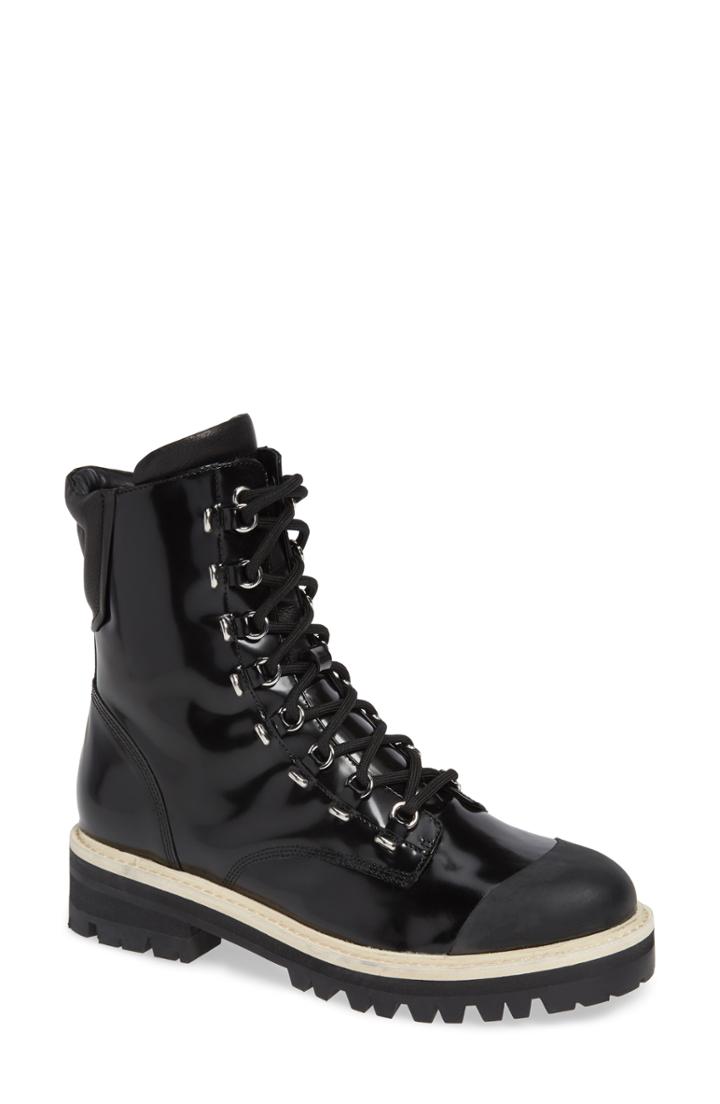 Women's Sigerson Morrison Irene Hiker Boot .5 Eu - Black
