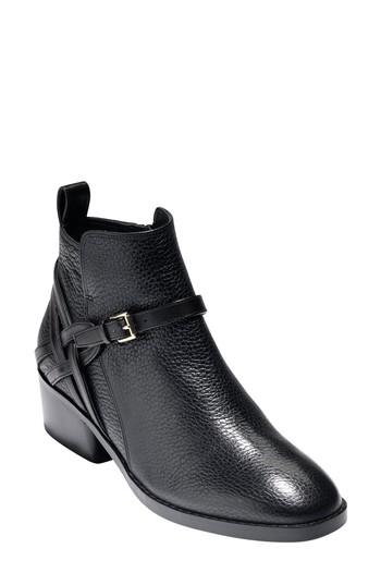 Women's Cole Haan Pearlie Bootie .5 B - Black