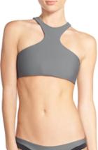 Women's Issa De' Mar 'sola' High Neck Bikini Top - Grey