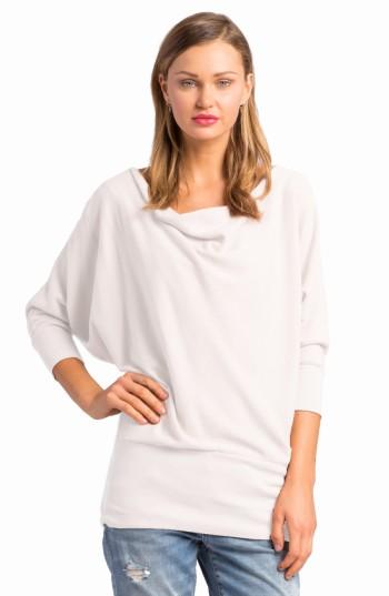 Women's Lamade 'aidan' Drape Neck Thermal Top - White