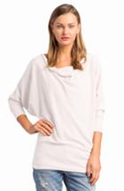 Women's Lamade 'aidan' Drape Neck Thermal Top - White