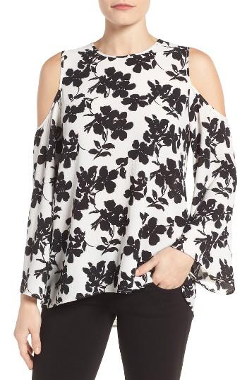 Women's Vince Camuto Print Cold Shoulder Blouse