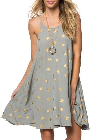 Women's O'neill Faye Star Print Dress - Grey
