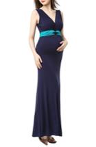 Women's Kimi And Kai Scarlett Maternity Maxi Dress - Blue