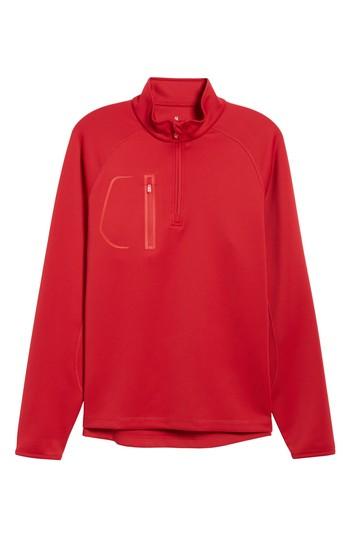Men's Bobby Jones Xh2o Crawford Stretch Quarter Zip Golf Pullover, Size - Purple