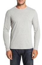 Men's Robert Barakett Halifax Long Sleeve Crewneck T-shirt - Grey
