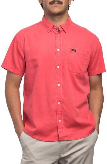 Men's Rvca Front Lawn Woven Shirt
