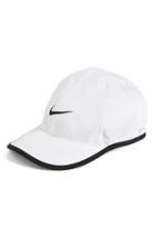 Women's Nike 'feather Light' Dri-fit Cap - White