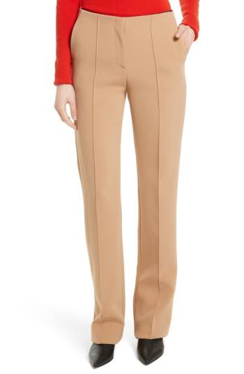 Women's Diane Von Furstenberg Pintuck Pleated Pants - Brown