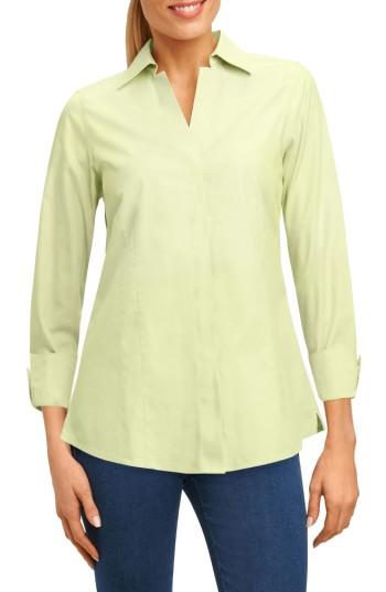 Women's Foxcroft Fitted Non-iron Shirt - Green