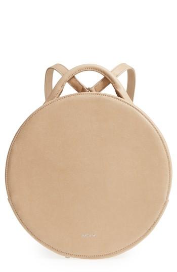 Matt & Nat Kiara Faux Leather Circle Backpack - Beige