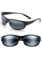 Women's Maui Jim Twin Falls 63mm Polarizedplus Sunglasses - Gloss Black Fade/ Neutral Grey