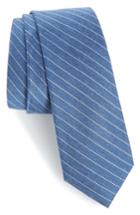 Men's Calibrate Stripe Silk Blend Skinny Tie