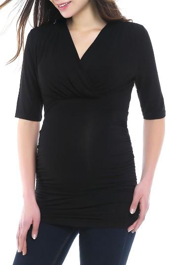 Women's Kimi And Kai Danica Empire Maternity/nursing Top - Black