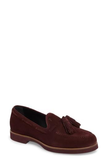 Women's Tod's Tassel Loafer Us / 35eu - Burgundy