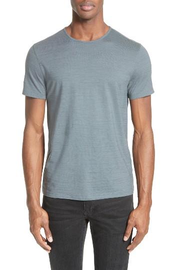 Men's John Varvatos Collection Striated Crewneck T-shirt - Metallic