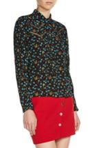 Women's Maje Floral Print Blouse - White