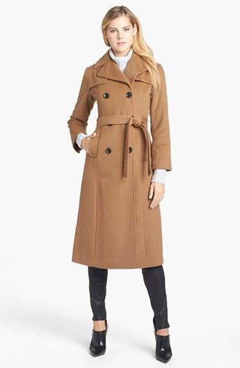 Ellen Tracy Wool Blend Trench Coat (petite)