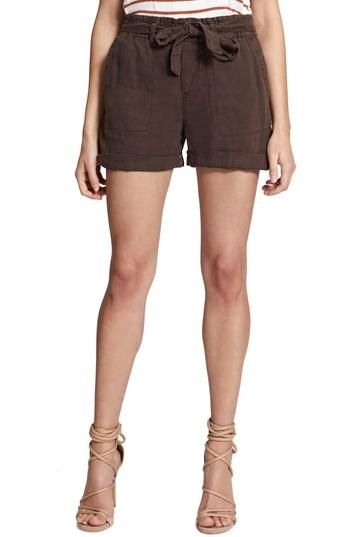 Women's Sanctuary Muse Tie Waist Shorts - Brown
