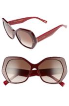 Women's Marc Jacobs 56mm Sunglasses - Burgundy