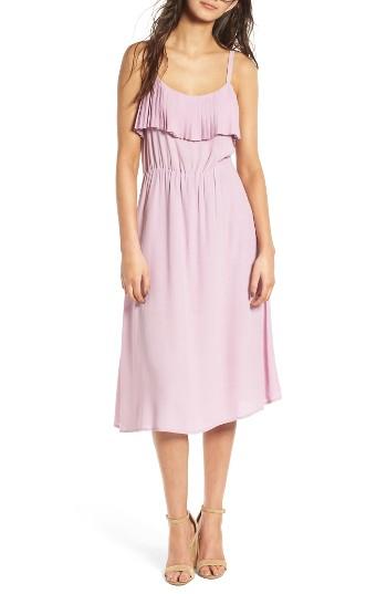 Women's Leith Pleated Trim Midi Dress - Purple