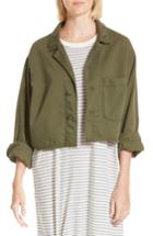 Women's The Great. The Cropped Army Jacket - Green
