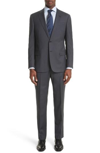 Men's Armani Collezioni Trim Fit Check Wool Suit