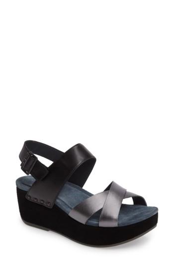Women's Dansko Stasia Platform Wedge Sandal .5-11us / 41eu M - Black