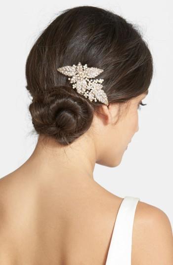 Wedding Belles New York Glass Pearl Hair Comb