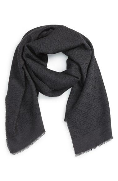 Men's Lanvin Patterned Jacquard Wool Scarf