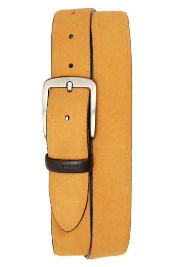 Men's Ted Baker London Chatts Suede Belt - Natural