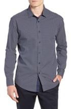 Men's Vince Camuto Regular Fit Geometric Dot Sport Shirt - Grey
