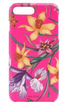 Gucci Floral Print Iphone 7/8 Case - Pink