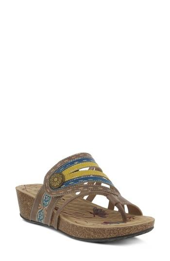 Women's L'artiste Claudia Wedge Sandal Us / 35eu - Beige