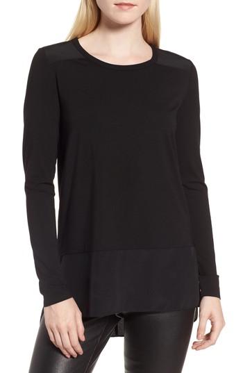 Women's Nordstrom Signature Mix Media High/low Tee