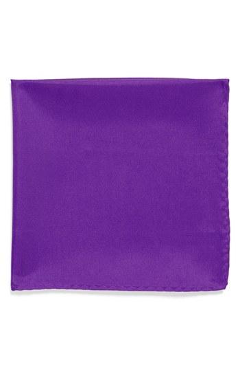 Original Penguin 'bond Solid' Silk Pocket Square Purple